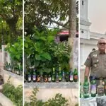 Satpol PP Bengkulu Temukan 21 Botol Bekas Miras di Parkiran Masjid Agung At Taqwa Satpol PP Bengkulu Temukan 21 Botol Bekas Miras di Parkiran Masjid Agung At Taqwa