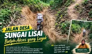 Tak Banyak Usulan, Warga Sungai Lisai Hanya Ingin Jalan Layak