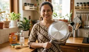 Trik Membersihkan Pantat Wajan Gosong Jadi Kinclong Bermodal Bahan Dapur