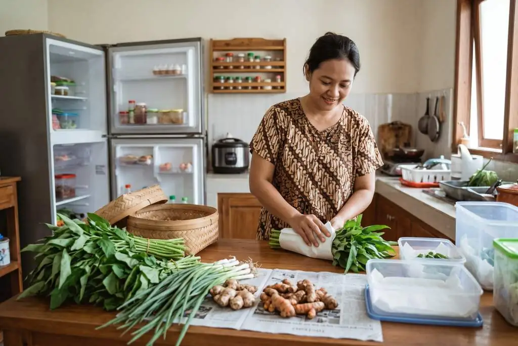 Trik Menyimpan Sayuran dan Bumbu Dapur Agar Awet Berminggu-minggu Tanpa Freezer Trik Menyimpan Sayuran dan Bumbu Dapur Agar Awet Berminggu-minggu Tanpa Freezer